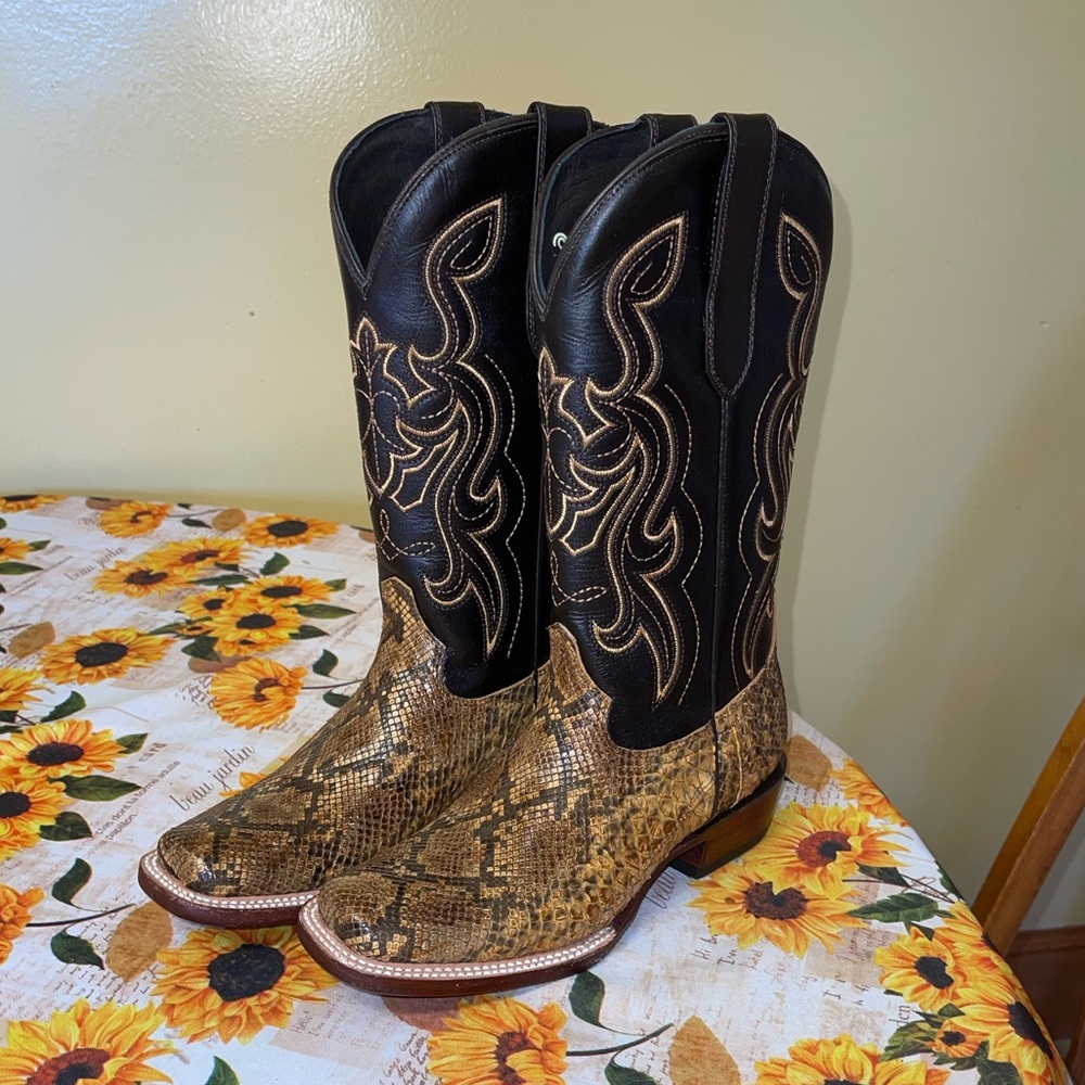 J.B. Dillon Reserve Leather Western Cowboy Boot Women’s 6.5